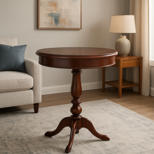 Velador Caoba con Vástago