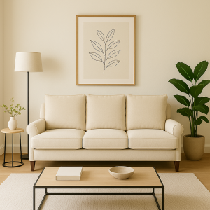 Sofá 3P Marta Brazo enfundado