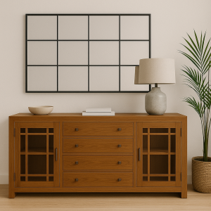 Espejo Celosía Negro