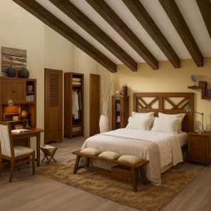 Dormitorio Colonial Caoba