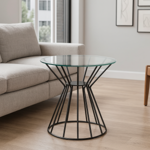 Mesa Auxiliar moderna acabado negro mate