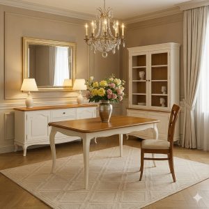 Comendor Frances Blanco Roto y Cerezo